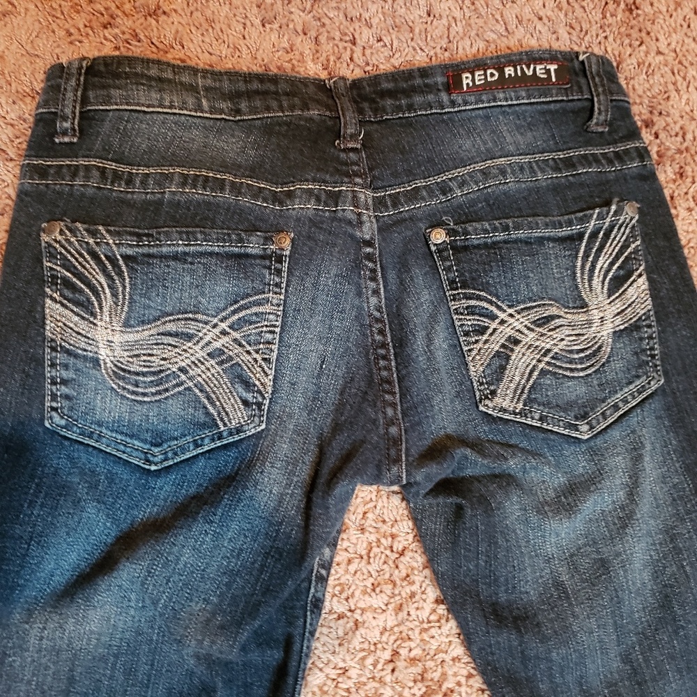 Red Rivet jeans